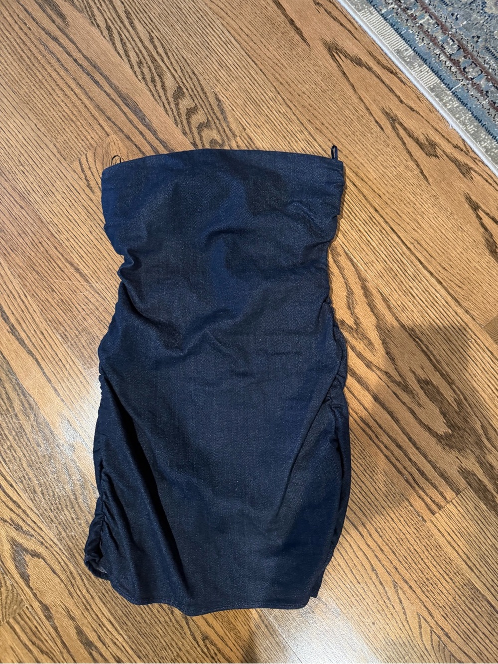 Zara Strapless Dark Denim Tube Dress